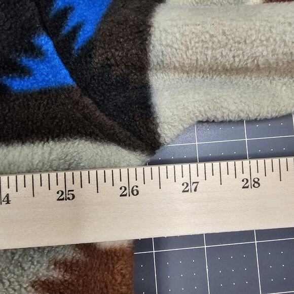 Vintage Scandia Woods Aztec Fleece Shirt XL Native Southwestern Sarape Navajo - Picture 11 of 13